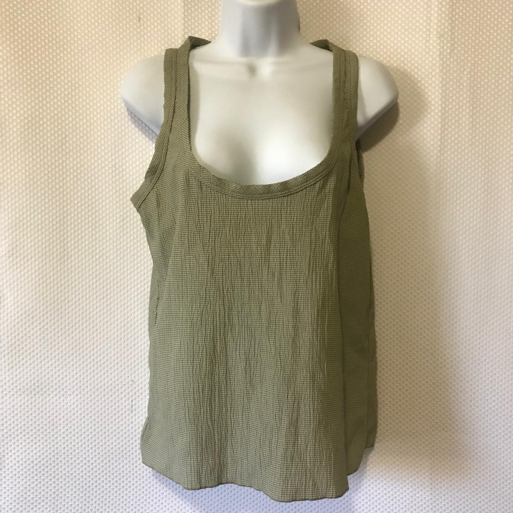 Zara Khaki Green Women's Tank Top